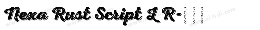 Nexa Rust Script L R字体转换